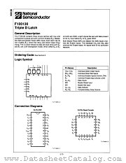 F100130 datasheet pdf National Semiconductor