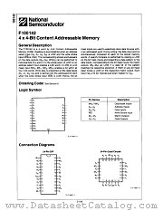 F100142 datasheet pdf National Semiconductor