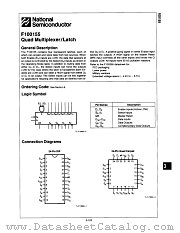 F100155 datasheet pdf National Semiconductor