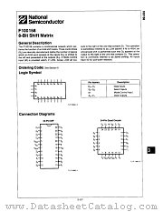 F100158 datasheet pdf National Semiconductor