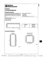 F100164 datasheet pdf National Semiconductor