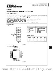 F100311 datasheet pdf National Semiconductor
