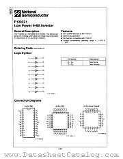 F100321 datasheet pdf National Semiconductor