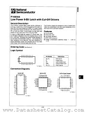 F100344 datasheet pdf National Semiconductor