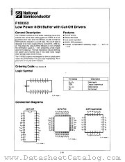 F100352 datasheet pdf National Semiconductor