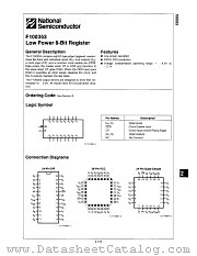 F100353 datasheet pdf National Semiconductor