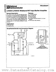LH4004CD datasheet pdf National Semiconductor