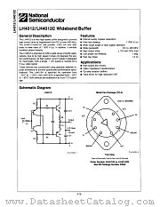 LH4012CK datasheet pdf National Semiconductor