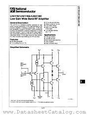 LH4118G datasheet pdf National Semiconductor