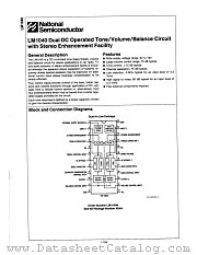 LM1040N datasheet pdf National Semiconductor