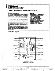 LM1211N datasheet pdf National Semiconductor