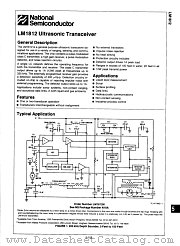 LM1812N datasheet pdf National Semiconductor