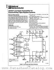 LM1837N datasheet pdf National Semiconductor