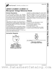 LM185-1.2MW8 datasheet pdf National Semiconductor