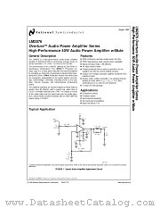 LM2876DWF datasheet pdf National Semiconductor