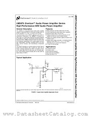 LM3875DWF datasheet pdf National Semiconductor