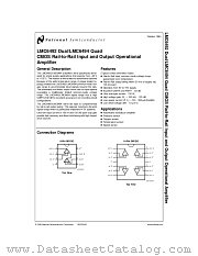 LMC6492MWC datasheet pdf National Semiconductor