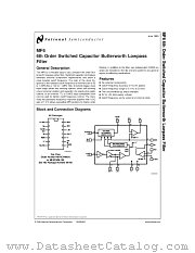 MF6CWMX-100 datasheet pdf National Semiconductor