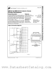MM54C154J-MIL datasheet pdf National Semiconductor