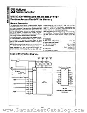 MM74C200 datasheet pdf National Semiconductor