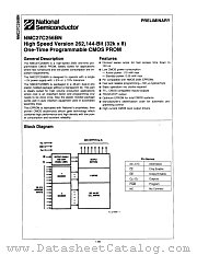 NMC27C256BN15 datasheet pdf National Semiconductor