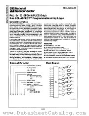 PAL10016PE8-3JC datasheet pdf National Semiconductor