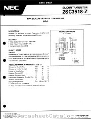 2SC3518 datasheet pdf NEC