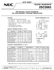 2SC3663-T2B datasheet pdf NEC
