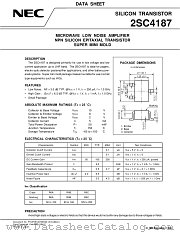 2SC4187-T2 datasheet pdf NEC