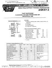 2SK612 datasheet pdf NEC