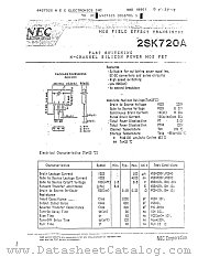 2SK720A datasheet pdf NEC