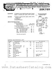 2SK799 datasheet pdf NEC