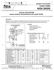 NDL3000 datasheet pdf NEC