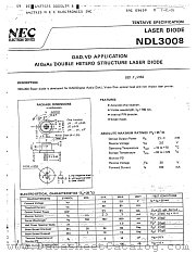 NDL3008 datasheet pdf NEC