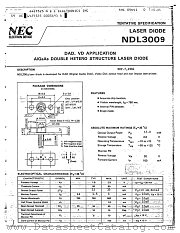 NDL3009 datasheet pdf NEC