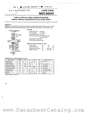 NDL5003 datasheet pdf NEC
