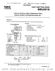 NDL5310 datasheet pdf NEC