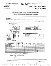 NDL5314 datasheet pdf NEC