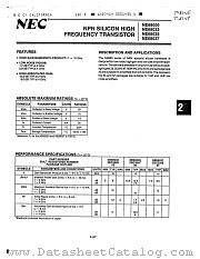 NE68037 datasheet pdf NEC