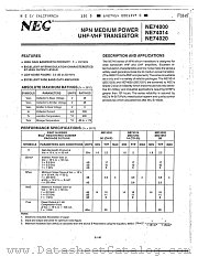 NE74000 datasheet pdf NEC