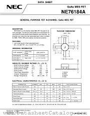 NE76184B datasheet pdf NEC