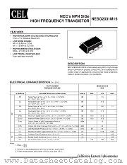 NESG2031M16-T3 datasheet pdf NEC