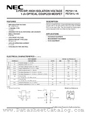 PS7341-1A datasheet pdf NEC