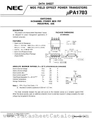UPA1703G-E2 datasheet pdf NEC