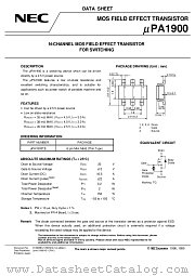 UPA1900TE-T2 datasheet pdf NEC
