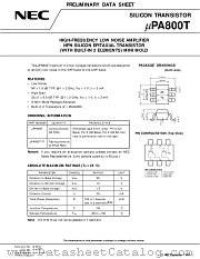 UPA800T-T1B datasheet pdf NEC