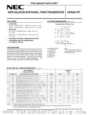 UPA831TF-T1 datasheet pdf NEC