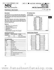 UPB10476LLBH-6 datasheet pdf NEC