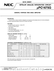 UPC1675P datasheet pdf NEC