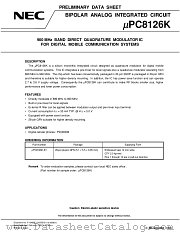 UPC8126GR-E1 datasheet pdf NEC